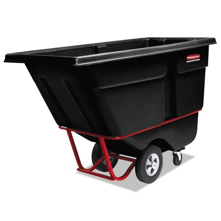 Rubbermaid Commercial BRUTE Rotomolded Tilt Truck, 0.5 cu yd, 850 lb Capacity, Black FG130500BLA